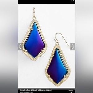 Kendra Scott Black Iridescent Alex Earrings